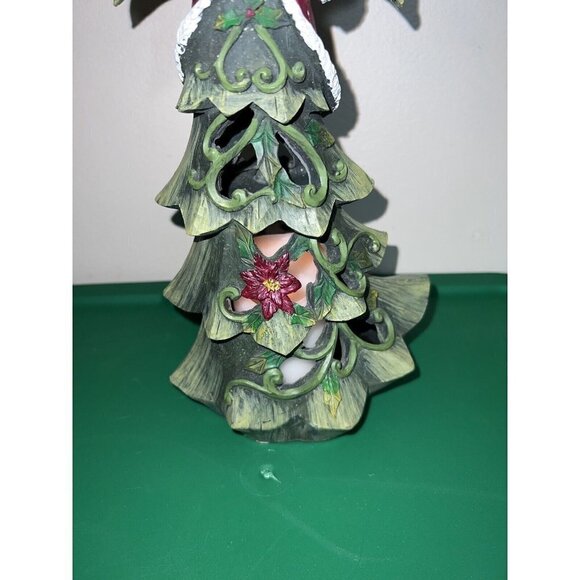 Home Reflections Ceramic HOLIDAY ANGEL Luminary with Flameless Candle 13" - Picture 4 of 10